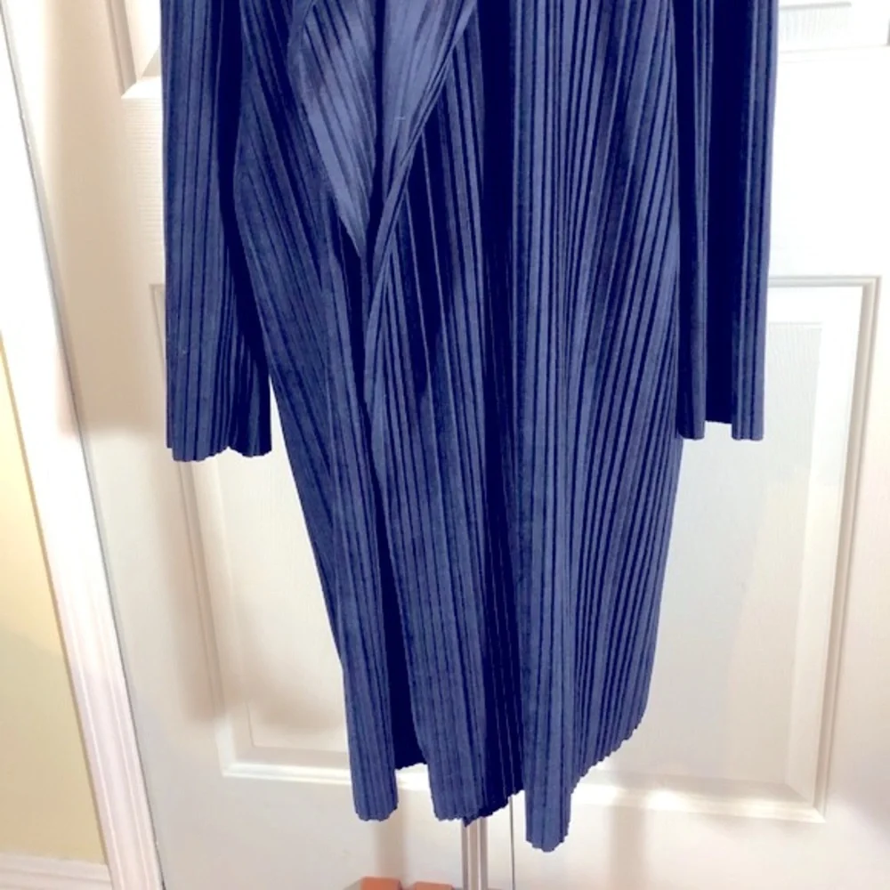 J.O.A Duster Velvet Cardigan Draped Jacket Size Medium - Picture 5 of 15